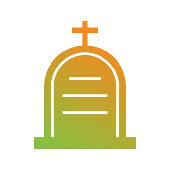 Beautiful Cemetery Vector Glyph Icon