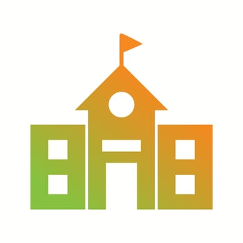Beautiful College Vector Glyph Icon