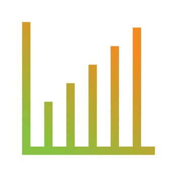 Beautiful Business chart Vector Glyph Icon