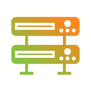 Beautiful Server Vector Glyph icon