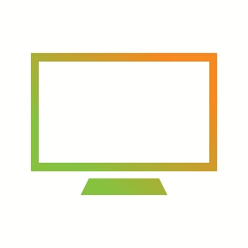 Beautiful screen Vector Glyph icon