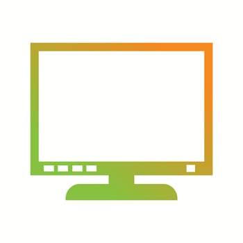 Beautiful screen Vector Glyph icon