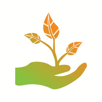 Beautiful Planting Vector Glyph icon