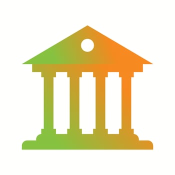 Beautiful Bank Vector Glyph icon
