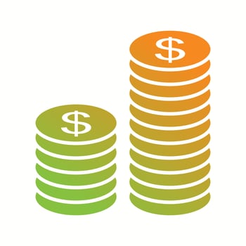 Beautiful Investment Vector Glyph icon