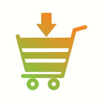 Beautiful Online shopping Vector Glyph icon