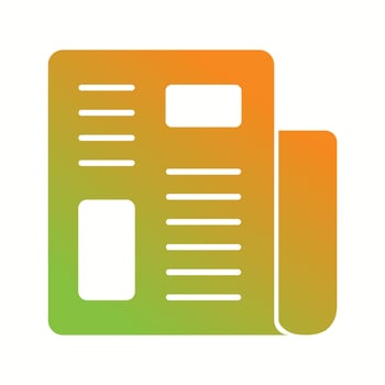 Beautiful Report Vector Glyph icon