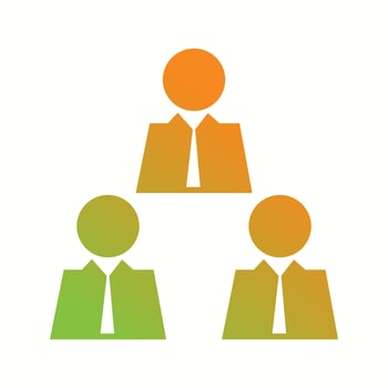 Beautiful Teamwork Vector Glyph icon