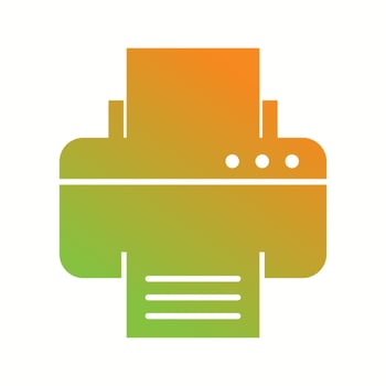 Beautiful Printer Vector Glyph icon