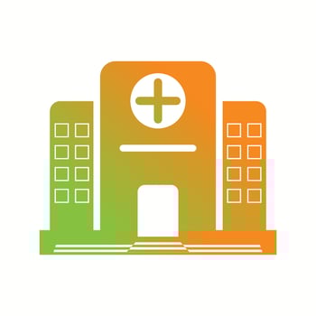 Beautiful Hospital Vector Glyph icon
