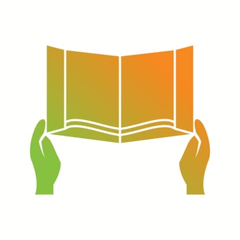 Beautiful Reading Book Glyph Vector Icon