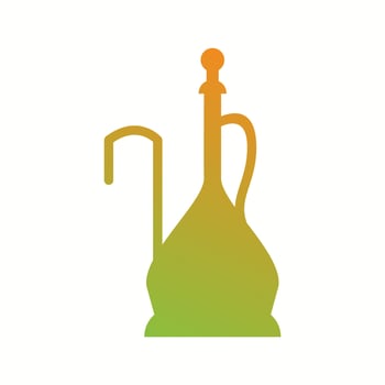 Beautiful Hookah Glyph Vector Icon