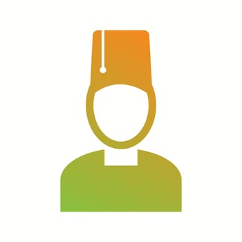 Beautiful Turkish Man Glyph Vector Icon
