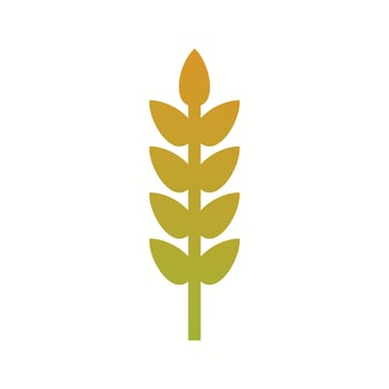 Beautiful Wheat Glyph Vector Icon