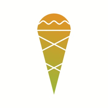 Beautiful Cone Glyph Vector Icon
