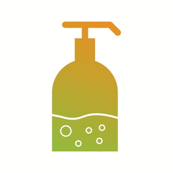 Beautiful Hand Wash Glyph Vector Icon