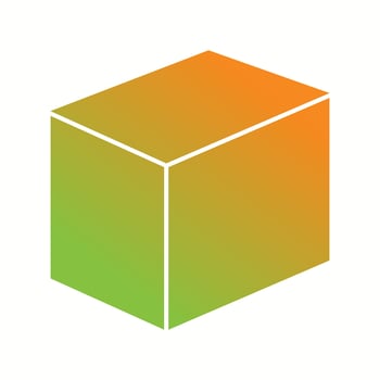 Beautiful Cube Glyph Vector Icon