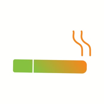 Beautiful Cigarette Glyph Vector Icon