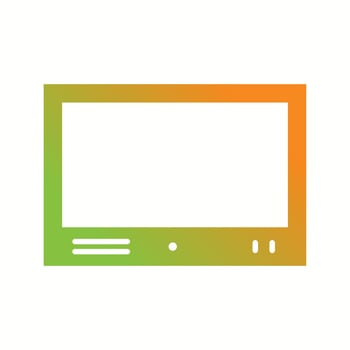 Beautiful Televison Set Glyph Vector Icon