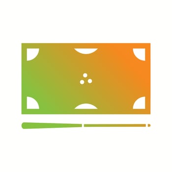 Beautiful Billiards Glyph Vector Icon