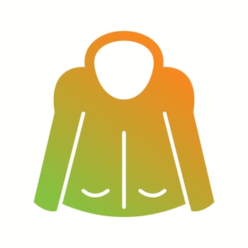 Beautiful Jacket Glyph Vector Icon