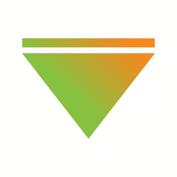 Beautiful Arrow Down Glyph Vector Icon