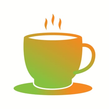 Beautiful Tea Cup Glyph Vector Icon