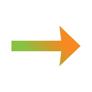 Beautiful Right Arrow Glyph Vector Icon