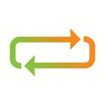 Beautiful Loop Glyph Vector Icon