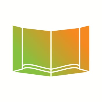 Beautiful Book Glyph Vector Icon