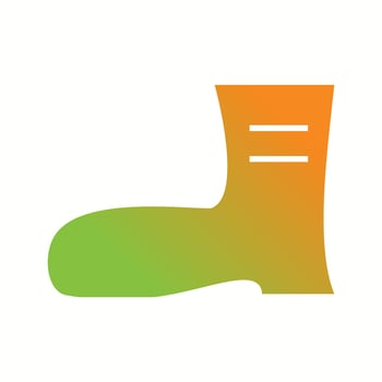 Beautiful Long Boot Glyph Vector Icon