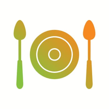 Beautiful Food Glyph Vector Icon