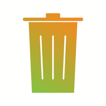 Beautiful Dustbin Glyph Vector Icon