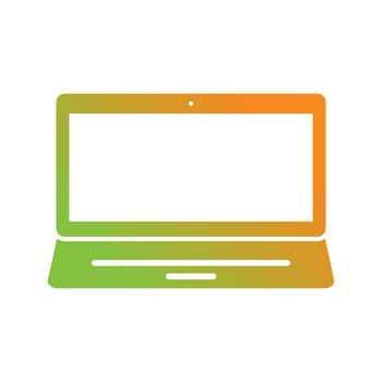 Beautiful Laptop Glyph Vector Icon