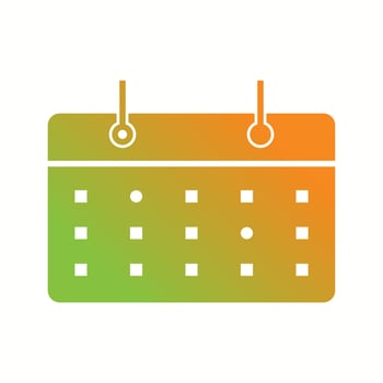 Beautiful Female Calendar Glyph Vector Icon