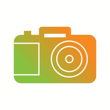 Beautiful Camera Glyph Vector Icon