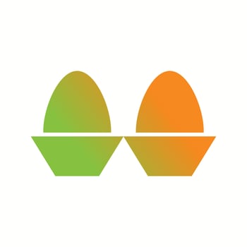 Beautiful Eggs Glyph Vector Icon