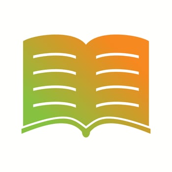 Beautiful Open Book Glyph Vector Icon