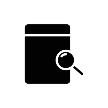 search engine icon with isolated vektor and transparent background vector