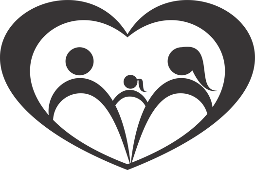 Love heart family icon PNG