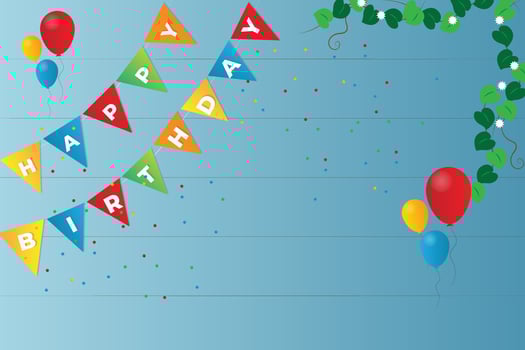 Happy birthday design Vector illustration