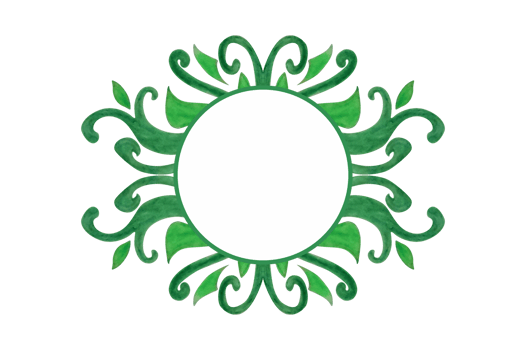 Green Plant Flora Ornament Border Design png