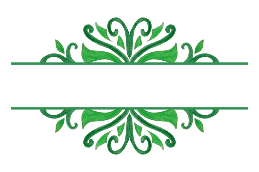 Green Plant Flora Ornament Border Design png