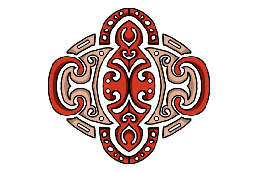 Red Chinese Style Ornament Design png
