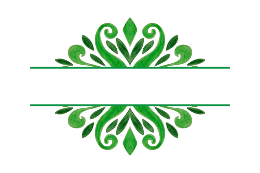Green Plant Flora Ornament Border Design png