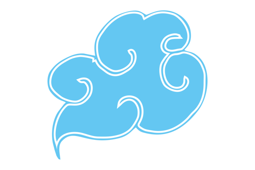 Blue Cloud Ornament png