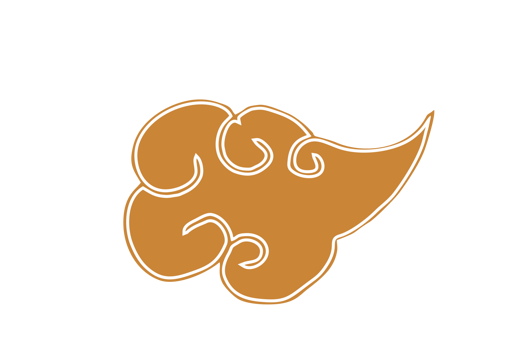 Brown Cloud Ornament png