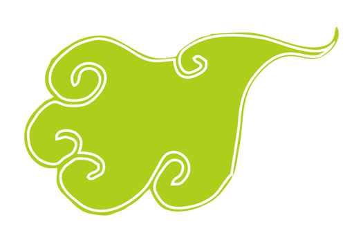 Green Cloud Ornament png