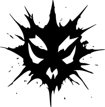 evil monster icon vector