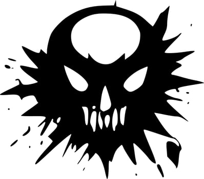 evil monster icon vector